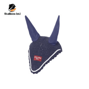 Horse Ear Fly mask Bonnet Navy Blue