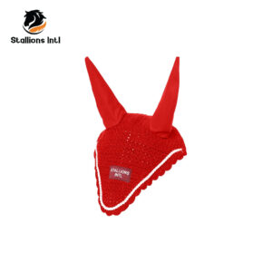 Horse Ear Fly mask Bonnet Red