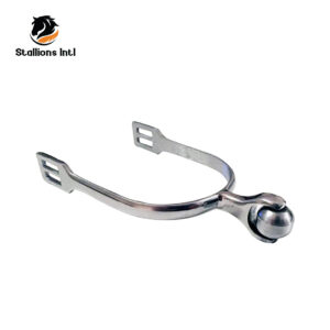 Just E Joy Horse Spurs Western Stainless Steel Spurs w/Roller Ball for Equestrian Boots Men Women Rider Horsemanship Lovers
