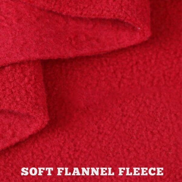Horse Polo Wraps 2.5m Soft Fleece Polo Wraps Equestrian Leg Bandage Wrap Set of 4 Packs (Red - 2.5m) - Image 3