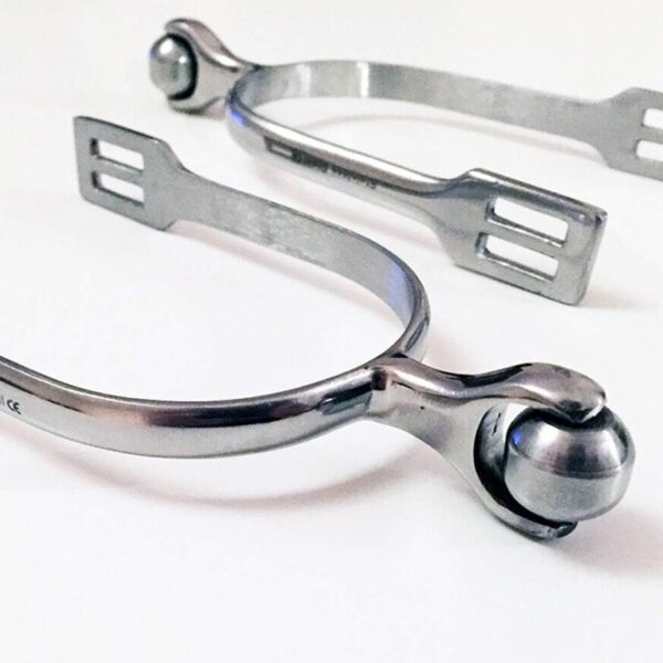 Just E Joy Horse Spurs Western Stainless Steel Spurs w/Roller Ball for Equestrian Boots Men Women Rider Horsemanship Lovers - Image 6