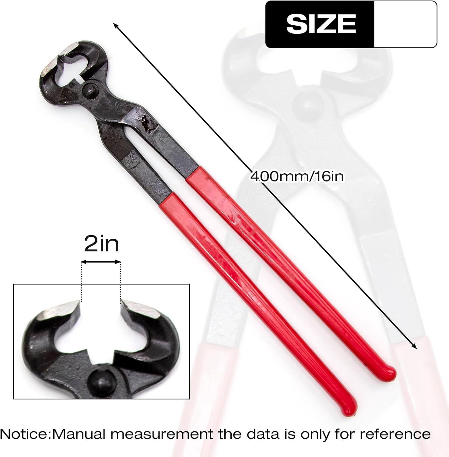 Horse Hoof Nipper, 16 Inches Hoof Trimming Nipper,Horse Nail Clippers for Horses,Sheep,Goats,Alpacas,Veterinarians,Farm Supply - Image 3