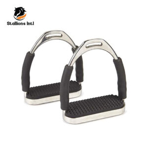 Equinez Tools Flex Stainless English Saddle Stirrups Iron Pads Knee Ankle Stress Pain Relief