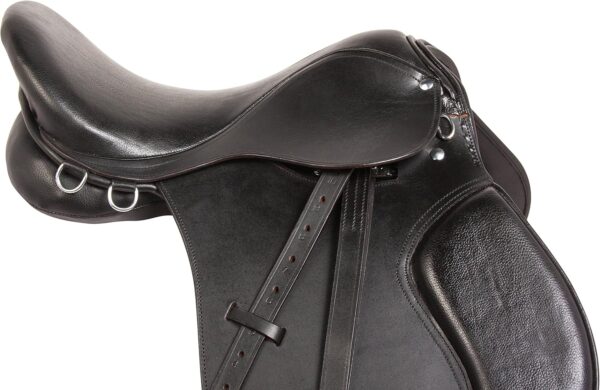 Premium Eventing Black Leather Show Jumping English Horse Saddle TACK Set 15 16 17 18 - Image 9